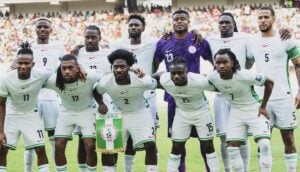 Super Eagles taking a picture ahead of the match