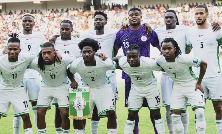 Super Eagles taking a picture ahead of the match