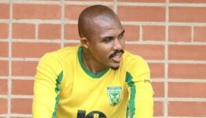 Thabani Zuke at the gym during his time at Golden Arrows