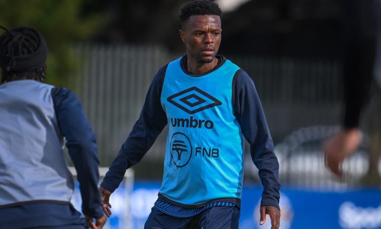 Thulani Serero of Cape Town City FC during a training session
