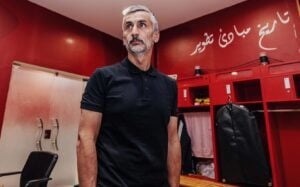 Former Orlando Pirates coach Jose Riveiro at Al Ahly