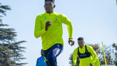 midfielder Bathusi Aubaas at training
