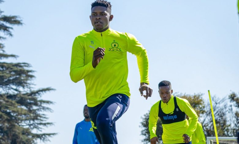 midfielder Bathusi Aubaas at training