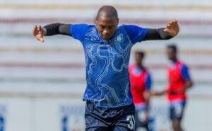 Mamelodi Sundowns striker Thabang Sibanyoni at Magesi FC