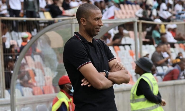 Former Marumo Gallants coach Abdeslam Ouaddou on the touchline