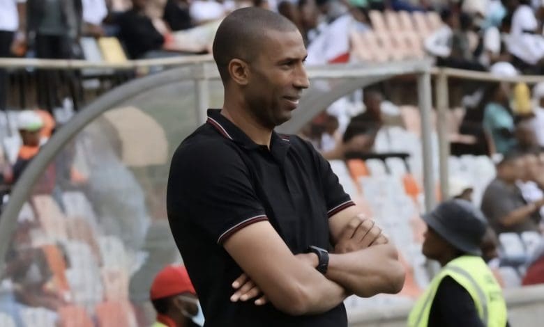 Abdeslam Ouaddou during a Betway Premiership match with Marumo Gallants