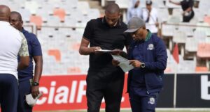Marumo Gallants coach Abdeslam Ouaddou ahead of the match