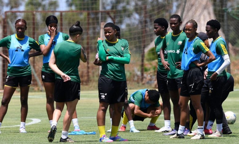 Banyana Banyana at training for WAFCON