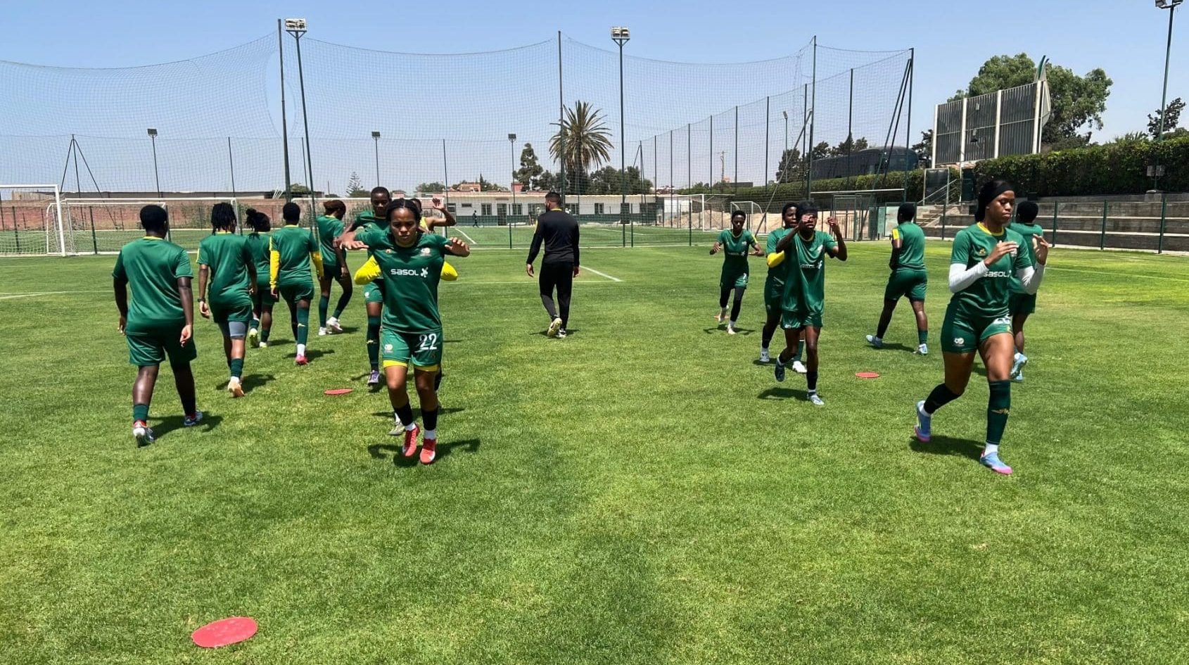 Banyana Banyana training in Morocco