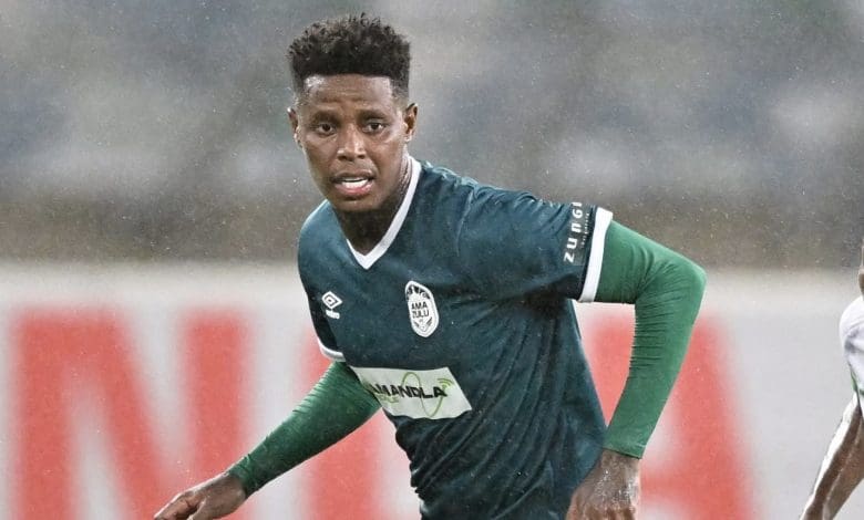 AmaZulu FC midfielder Bongani Zungu in action during the match against Marumo Gallants