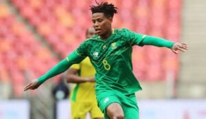 Bongani Zungu in action at Bafana Bafana