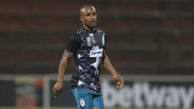 AmaZulu FC midfielder Celimpilo Ngema during the training session