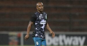 AmaZulu FC midfielder Celimpilo Ngema during the training session