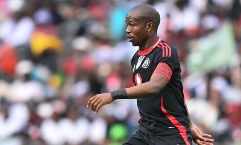 Nkosinathi Sibisi in action Orlando Pirates