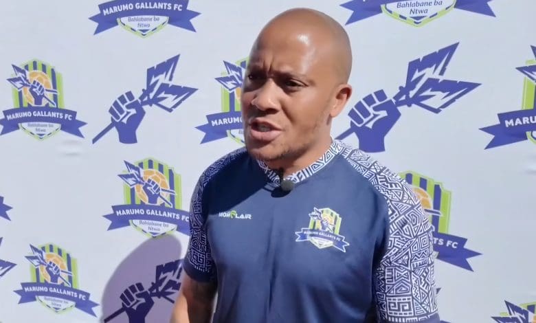 Dino Ndlovu during an interview with Marumo Gallants media