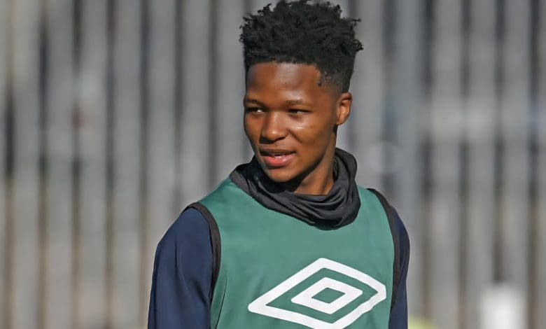 Emile Witbooi during a warm up session with Cape Town City