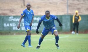 George Maluleka in action for Kruger United FC