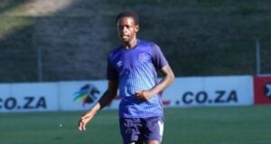 Given Thibedi in action for Motsepe Foundation Championship side Orbit College FC