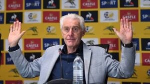 Hugo Broos of Bafana Bafana speaks on Kaizer Chiefs players and media's agenda