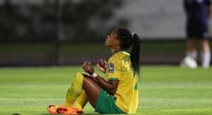 Jermaine Seoposenwe in Banyana Banyana colours
