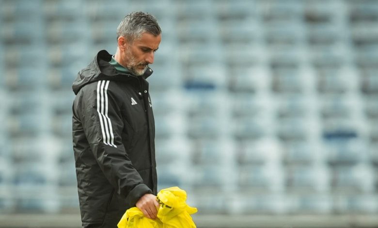Former Orlando Pirates head coach Jose Riveiro during a training session