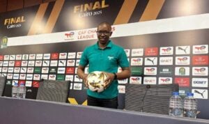 Journalist Mthokozisi Dube of FARPost in Egypt for the CAF Champions League final