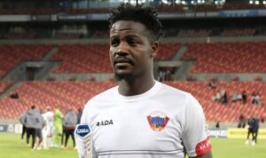 Justice Chabalala with a man of the match award at Chippa United