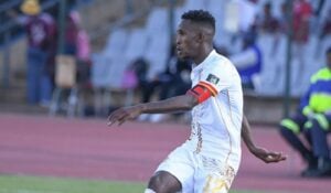 Former Royal AM star Kabelo Mahlasela on the ball against Moroka Swallows