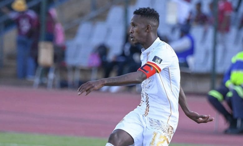 Former Royal AM star Kabelo Mahlasela on the ball against Moroka Swallows