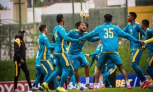 Kaizer Chiefs players at Naturena