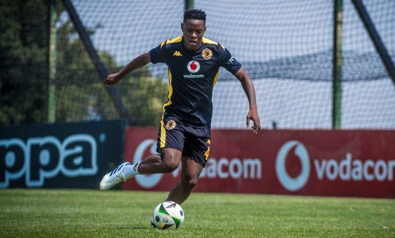 Kaizer Chiefs defender Zitha Kwinika at training