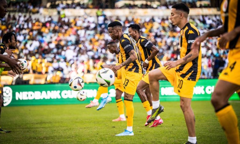 Kaizer Chiefs players warm up