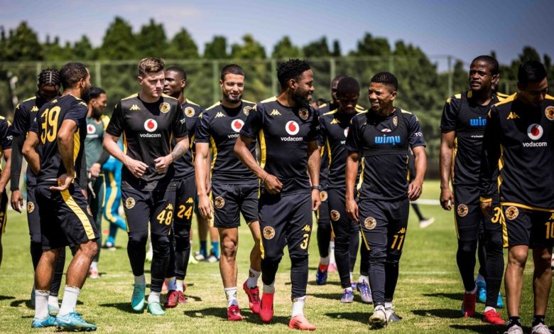 Kaizer Chiefs players at training