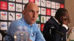 Pyramids FC head coach Krunoslav Jurčić addressing the media