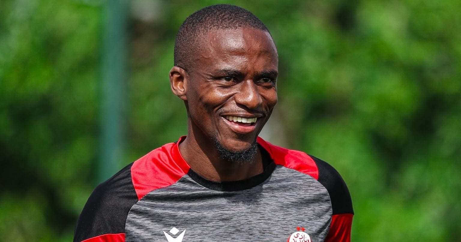 Thembinkosi Lorch during a training session at Wydad Athletic Club