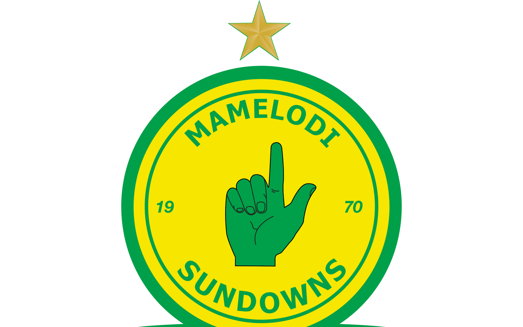 An updated version of the Mamelodi Sundowns logo