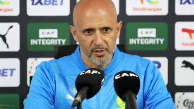 Miguel Cardoso of Mamelodi Sundowns during a press conference in the CAF Champions League