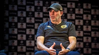 Kaizer Chiefs coach Nasreddine Nabi speaking during the presser