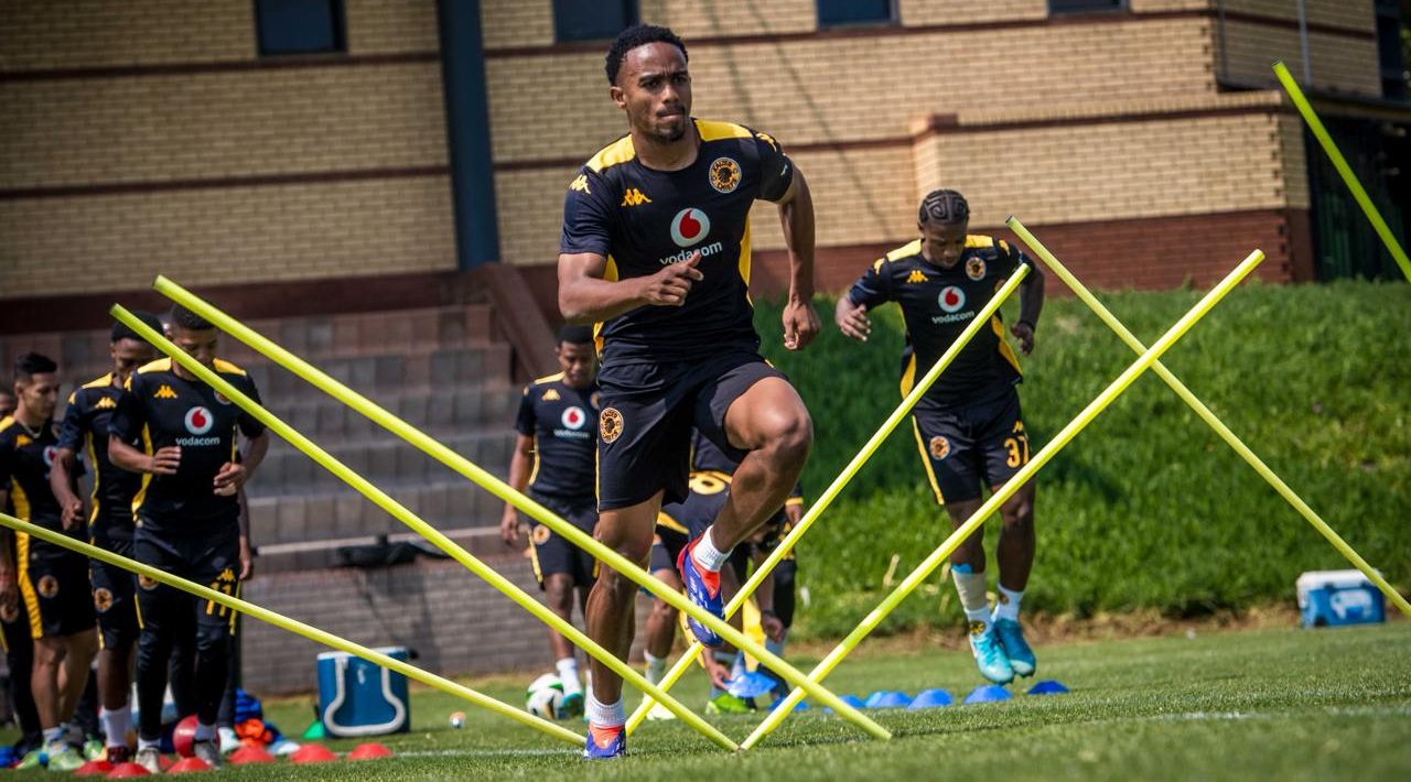 Njabulo Blom at Kaizer Chiefs at training