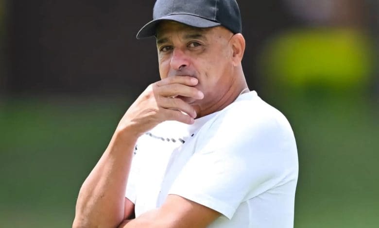 Owen Da Gama walking during a Magesi FC training session