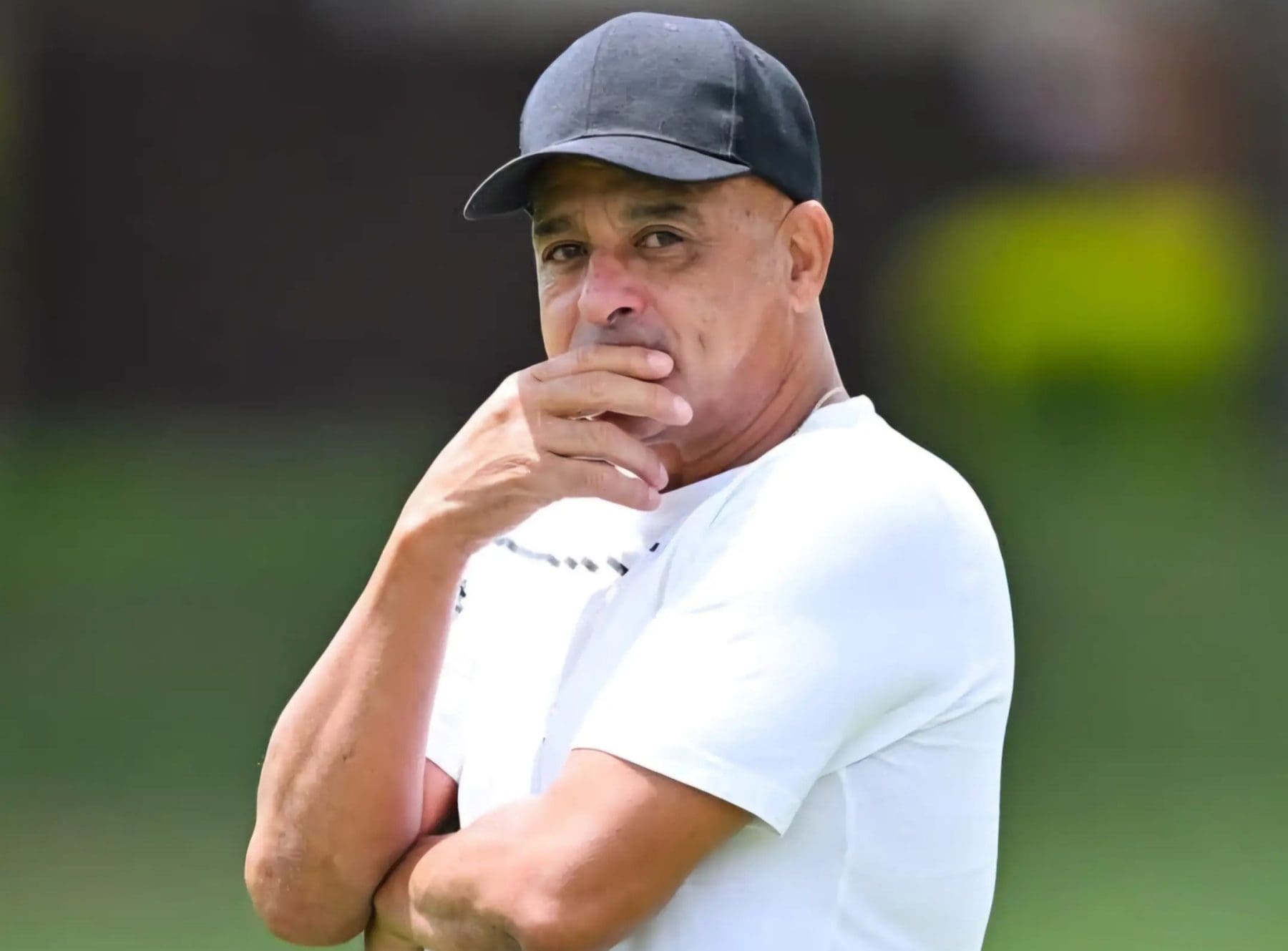 Owen Da Gama walking during a Magesi FC training session