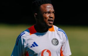 Paseka Mako in Orlando Pirates colours