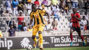 Ranga Chivaviro of Kaizer Chiefs in action