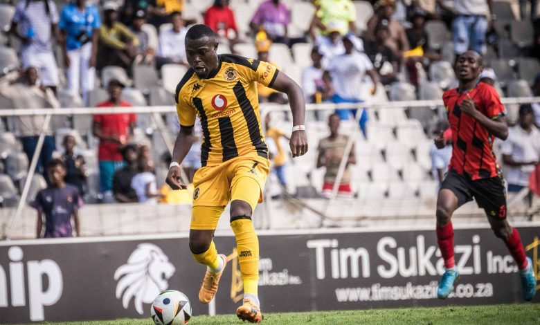 Ranga Chivaviro of Kaizer Chiefs in action