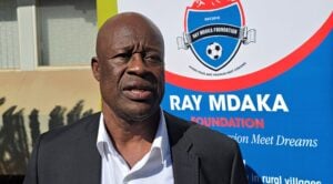 Raymond Mdaka addressing the media in Tzaneen during his homecoming