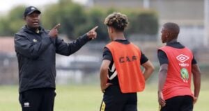Raymond Mdaka issuing instructions to his U20 side