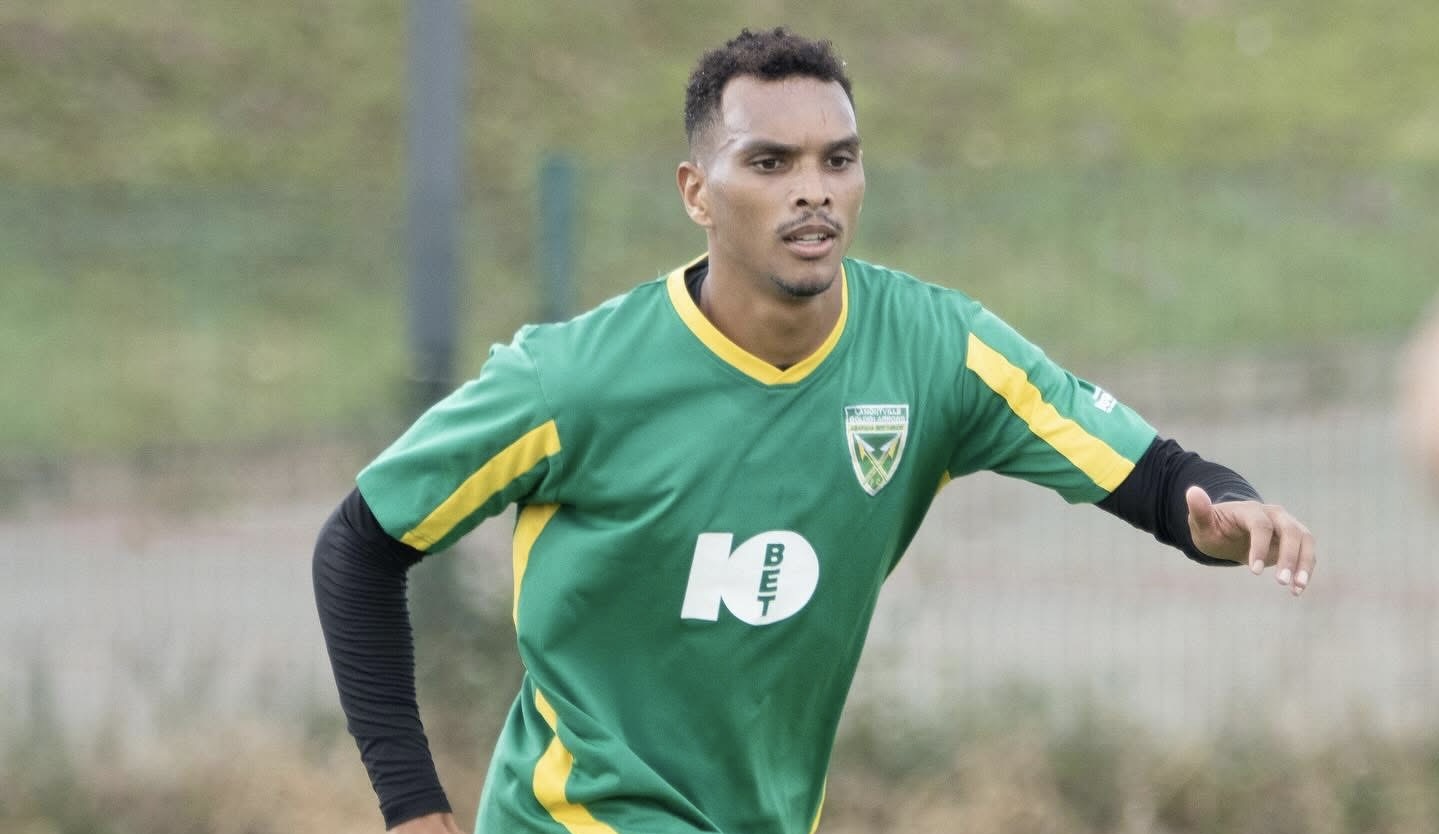 Golden Arrows striker Ryan Moon during training session