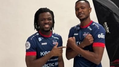 Silas Songani and SA star Thibang Phete