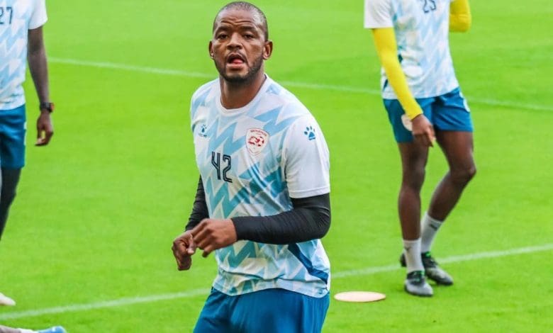 Sipho Mbule in the colours of Sekhukhune United