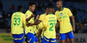 Mamelodi Sundowns in action in the Nedbank Cup